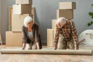 elderly in home care giver independently home modifications safe