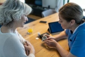 elderly in home care giver Diabetes Care