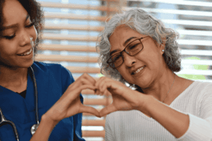 elderly in home care giver Heart Disease Emotional Support and Companionship