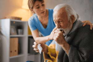elderly in home care giver Infection Control Hand Hygiene PPE Education
