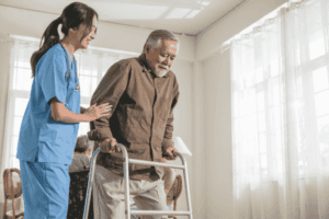 elderly in home care giver effective communication