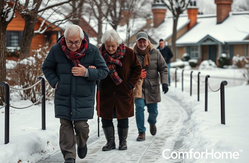 winter safety tips for elderly, protecting seniors in winter, elderly winter safety precautions, winter care for elderly parents