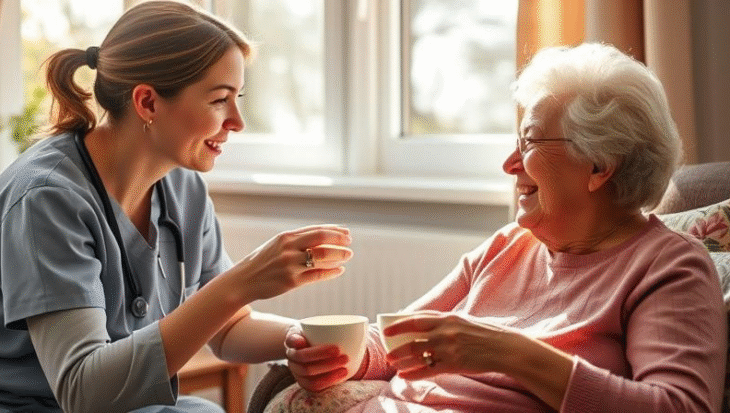Compassionate and Skilled Caregiver Ensuring Resident Well-Being