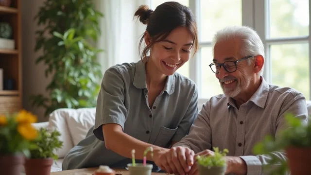 Compassionate caregiver offering personal assistance, hygiene support, and home comfort with multilingual skills and attention to detail.