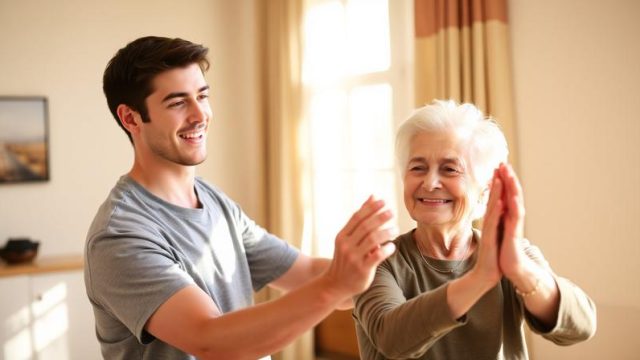 Strong and Compassionate Caregiver: Ready to Assist