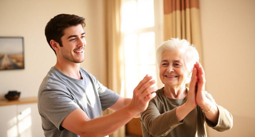 Strong and Compassionate Caregiver: Ready to Assist