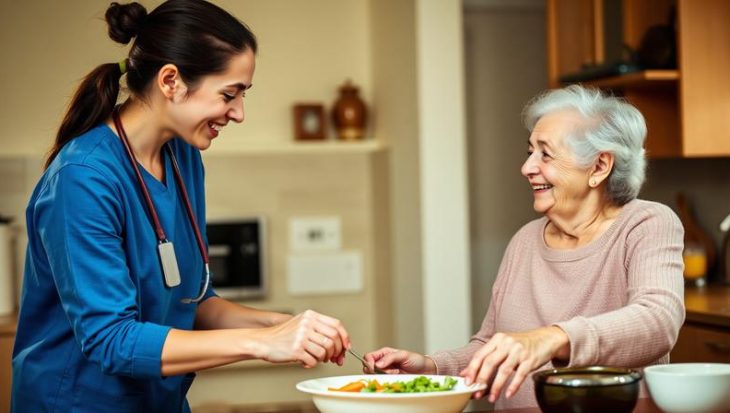 Dedicated Caregiver Providing Compassionate In-Home Support