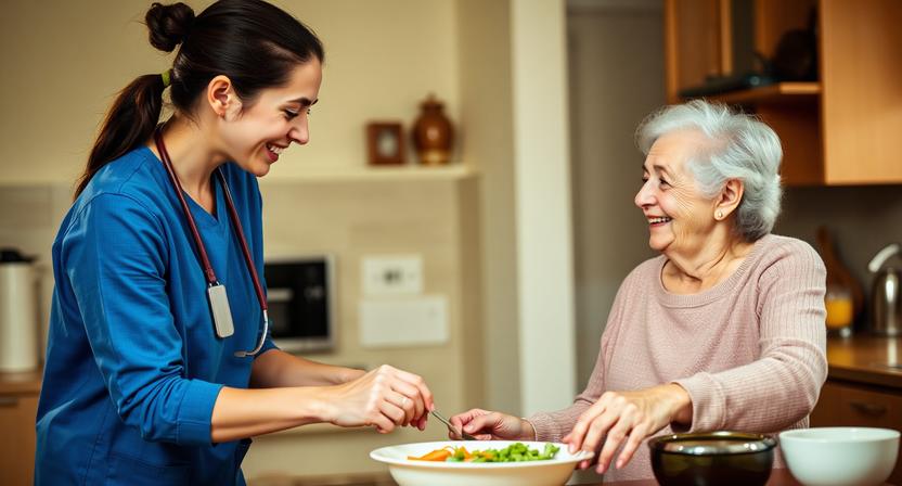 Dedicated Caregiver Providing Compassionate In-Home Support